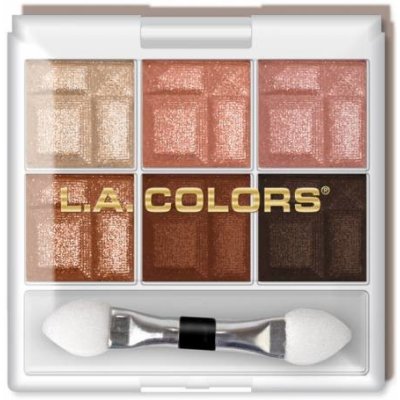 L.A. Colors Paletka Očních Stínů 6 Color CES461 Earthy 4 g – Zboží Mobilmania