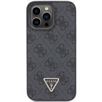 Pouzdro Guess PU 4G Strass Triangle Metal Logo iPhone 15 Pro Max černé – Sleviste.cz