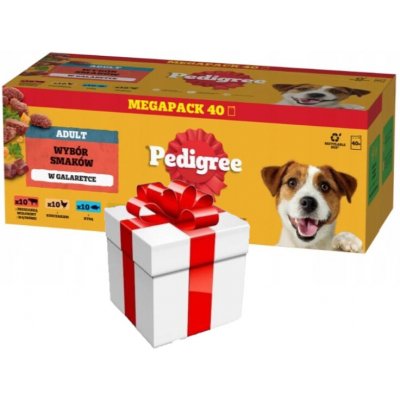 PEDIGREE Adult v želé 40x100g Mix příchutí – Zboží Mobilmania