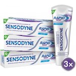 Sensodyne Zubní pasta pro citlivé zuby Rapid 3 x 75 ml – Zbozi.Blesk.cz