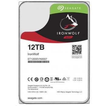 Seagate IronWolf 12TB, 3,5", SATAIII, 7200rpm, ST12000NE0007