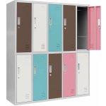 Jan Nowak Plechová šatní skříň s 10 boxy 5B2AS více barevní – HobbyKompas.cz