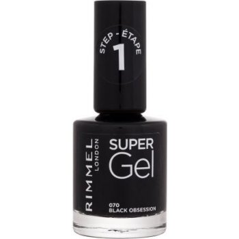 Rimmel London Super Gel lak na nehty 070 Black Obsession 12 ml