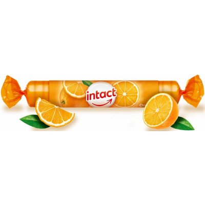 Intact hroznový cukr s vitamínem C pomeranč 40 g – Zbozi.Blesk.cz