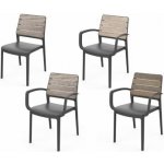 Keter Deco Porto s područkami walnut / grafit 271461 – Hledejceny.cz