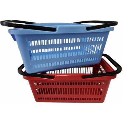 Nákupní košík plastový 44x28x20 cm modrý – Zboží Mobilmania