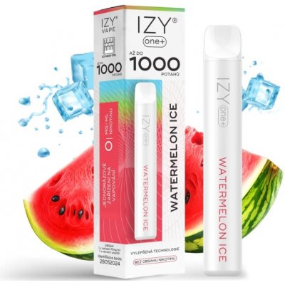 IZY VAPE IZY ONE+ Watermelon Ice 0 mg 1000 potáhnutí – Zboží Dáma