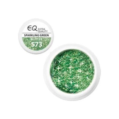 EBD barevný UV gel 573 Glitter Sparkling Green 5 g