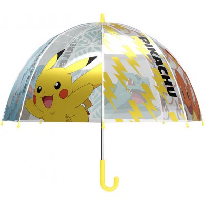 Deštník Pokémon transparentní žlutý