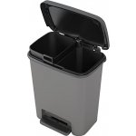 KIS Koš na odpad Compatta recycling 12 + 12 l šedý – Zboží Dáma