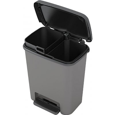 KIS Koš na odpad Compatta recycling 12 + 12 l šedý – Zboží Dáma