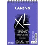 Canson XL Mix Media v kroužkové vazbě A4 300g 30 archů – Hledejceny.cz