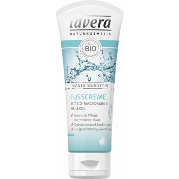 Lavera Basis sensitiv přírodní krém na nohy 75 ml