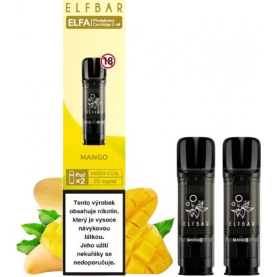 Elf Bar Elfa Pods cartridge 2Pack Mango 20 mg – Zboží Dáma