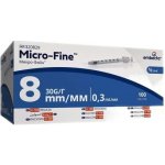 Embecta Micro-Fine U-100 inz.střík.8mm 0.5ml 100 ks – Zboží Dáma