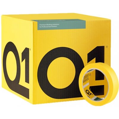 Q1 Premium Maskovací páska 110°C 24 mm x 50 m žlutá – Hledejceny.cz