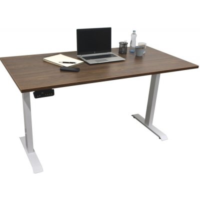 ZLKL Kancelářský stůl 160 x 80 x 2,5 cm černá podnož / buk deska P00051-10 – Hledejceny.cz