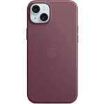Apple z tkaniny FineWoven s MagSafe na iPhone 15 Plus, morušově rudá MT4A3ZM/A – Zboží Mobilmania