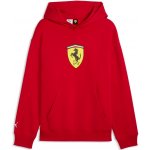 Puma FERRARI RACE BIG SHIELD HOODIE 63019202 Červená – Sleviste.cz
