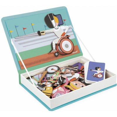 Janod magnetická kniha skladačka pre deti Šport magnetibook – Hledejceny.cz