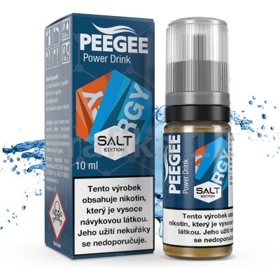 PEEGEE Salt - Energetický nápoj 10 ml 10 mg – Hledejceny.cz