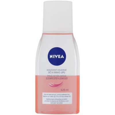 Nivea Visage odličovač očí a makeupu 2 fázový růžový 125 ml