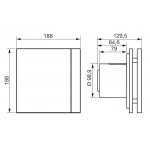 Soler&Palau SILENT 100 DESIGN Marble White CZ 4C – Zboží Dáma