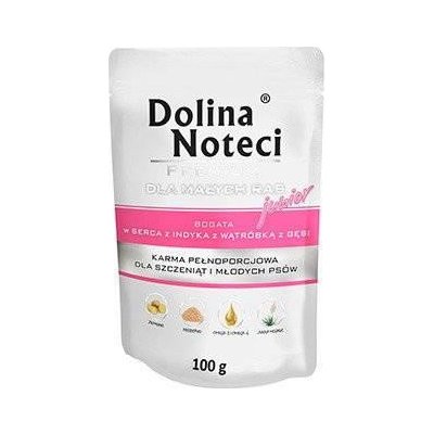 Dolina Noteci Premium Mini Junior s krůtím srdcem a husími játry 100 g – Sleviste.cz