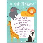 Albi Hrací přání do obálky K narozeninám Veselá zvířátka Jitka Molavcová Bambini di Praga - Máme rádi zvířata 14,8 x 21 cm – Zboží Dáma