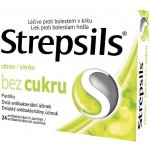 STREPSILS CITRON BEZ CUKRU ORM 0,6MG/1,2MG PAS 24 – Hledejceny.cz