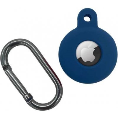 Pouzdro Silicone Case s karabinou pro Apple AirTag blue – Zboží Mobilmania
