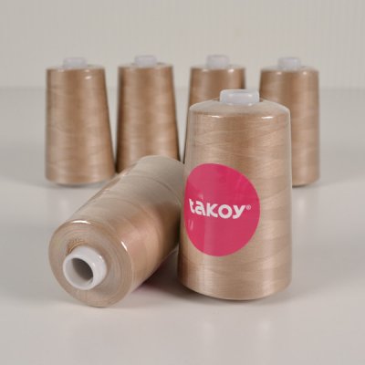 Takoy Overlock / coverlock polyesterová nit TKY 5000 barva tmavá béžová – Zboží Dáma