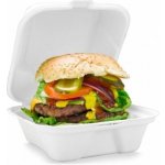 Burger box 15x15x8cm z cukrové třtiny (50ks) – Hledejceny.cz