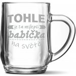 Sablio Půllitr Tohle je ta nejlepší babička na světě 500 ml – Zboží Dáma