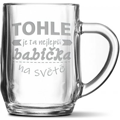 Sablio Půllitr Tohle je ta nejlepší babička na světě 500 ml – Zboží Dáma