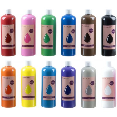 Maaleo 26340 plakátové barvy 12 x 500 ml – Zboží Mobilmania