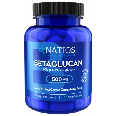 Natios Betaglucan Betaglukany s Camu Camu 500 mg 90 veganských kapslí – Hledejceny.cz