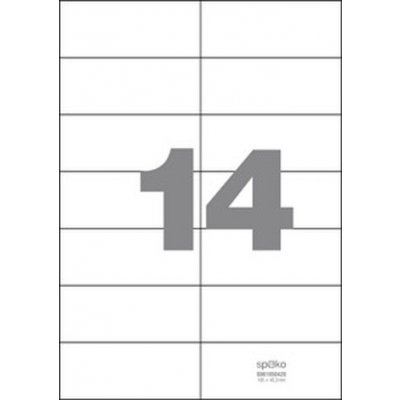 Print etikety A4 - Spoko - 105 x 42,3 mm - 100 ks - SO61050420 – Sleviste.cz