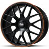 Alu kolo, lité kolo MAM GT1 9,5x19 5x112 ET30 matt black orange