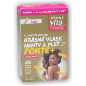 MaxiVita Exclusive Krásné vlasy nehty a pleť 45 kapslí