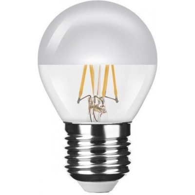 Modee LED žárovka Filament Globe Mini P45 Silver Top 4W E27 teplá bílá – Zboží Mobilmania