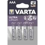 Varta Ultra Lithium 4ks AAA 6103301404 – Zboží Živě