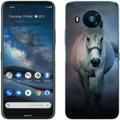 Pouzdro mmCase Gelové Nokia 8.3 5G - běžící bílý kůň – Zboží Mobilmania