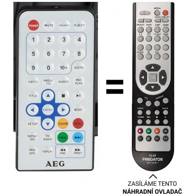 Dálkový ovladač Predátor ECG CTV 4894DVB-T/DVD – Zboží Živě