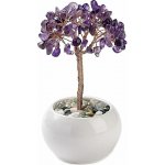 Nefertitis Stromeček z ametystu v bílém - dekorace domů a kanceláře NF46710 - cca 13 cm – Zboží Dáma