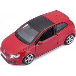 Bburago Kovový model auta Plus VW Polo GTI Mark 5 červená 1:24 – Zboží Mobilmania