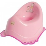 Maltex Nočník protiskluz žirafa růžová – Zboží Dáma