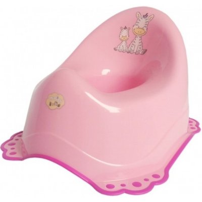 Maltex Nočník protiskluz žirafa růžová – Zboží Dáma