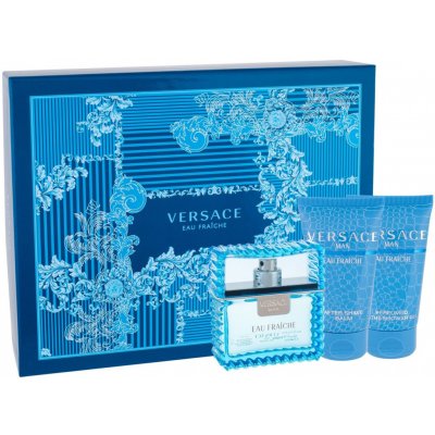 Versace Man Eau Fraiche EDT 50 ml + sprchový gel 50 ml + balzám po holení 50 ml dárková sada – Zboží Dáma