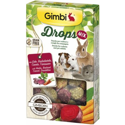 GIMBI DROPS GRAIN FREE Hlodavec mix 50 g – Zboží Mobilmania